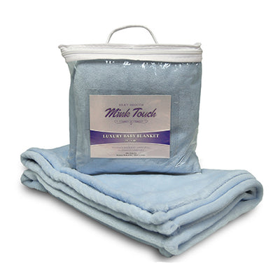 Custom Embroidered Mink Baby Blanket
