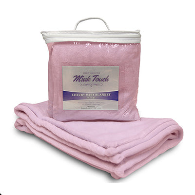 Custom Embroidered Mink Baby Blanket