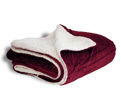 Custom Embroidered Mink Sherpa Blanket