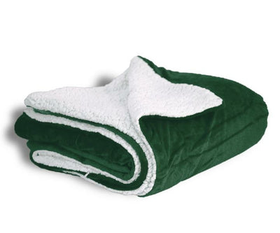 Custom Embroidered Mink Sherpa Blanket