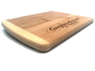 Personalized Cutting Board 6x8 (Rounded Edge) Bamboo QUAL1004