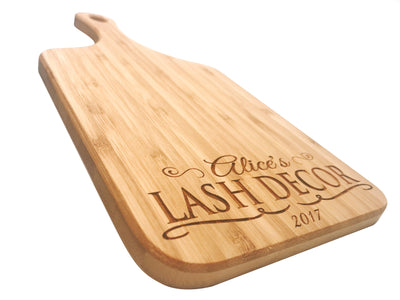 Personalized 5.5x11.5 Handled Bamboo Serving Boards QUAL1059