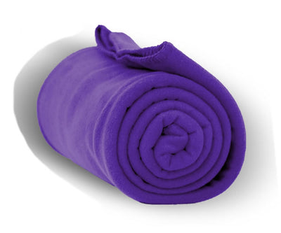 Custom Embroidered Fleece Throw Blanket