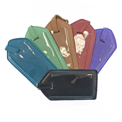 Genuine Leather Luggage Tag Cases