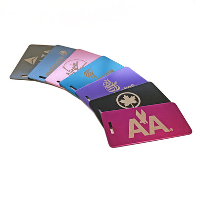 Custom Engraved Aluminum Luggage Tags