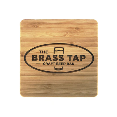 Personalized Laser Engraved 4x4 Bamboo Coasters QUAL1087