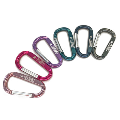 Custom Laser Engraved Aluminum Carabiners