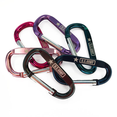 Custom Laser Engraved Aluminum Carabiners