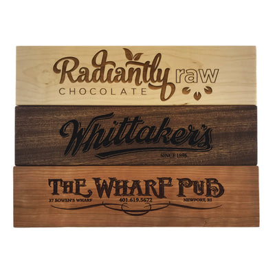 Large Custom High End Laser Engraved Wooden Plaques