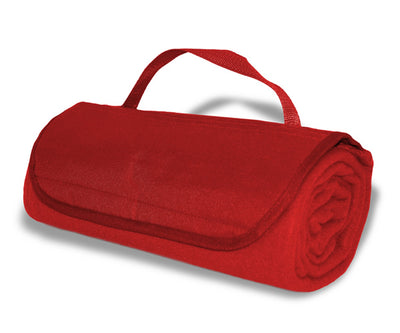 Custom Embroidered Fleece Roll-Up Banket