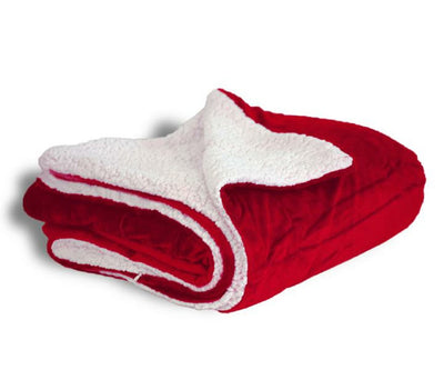 Custom Embroidered Mink Sherpa Blanket