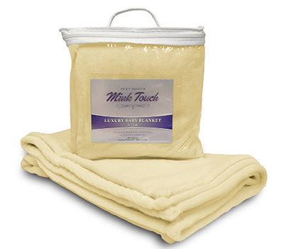 Custom Embroidered Mink Baby Blanket
