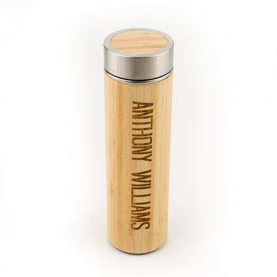 Personalized Thermal Insulated Bamboo Bottle QUAL2087 QUAL2087